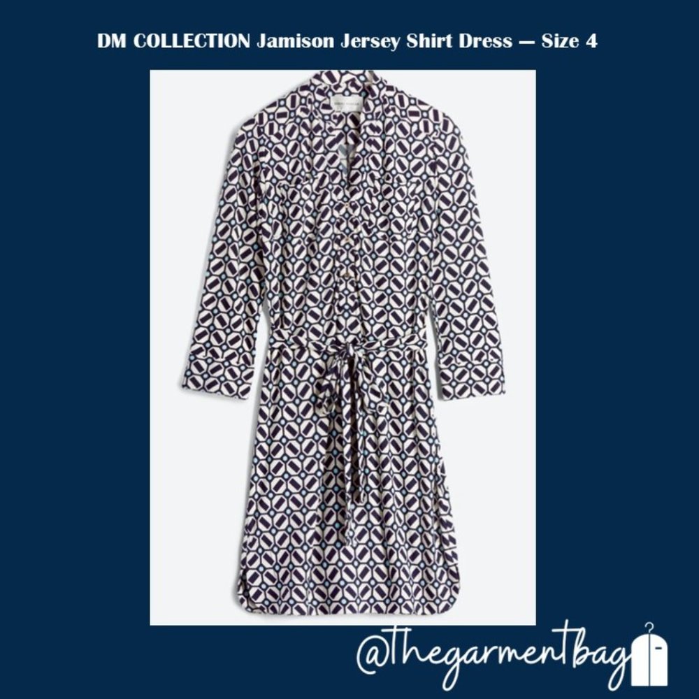 DM COLLECTION Jamison Jersey Shirt Dress - NWT